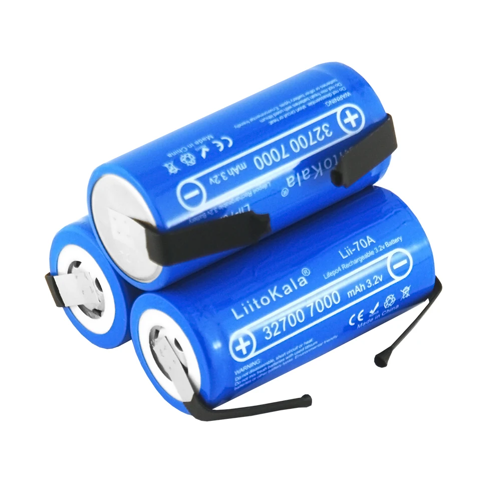 Wholes LiitoKala Lii-70A 3 2 V 32700 6000mAh 7000mAh LiFePO4 аккумулятор 35A непрерывный разряд максимальная