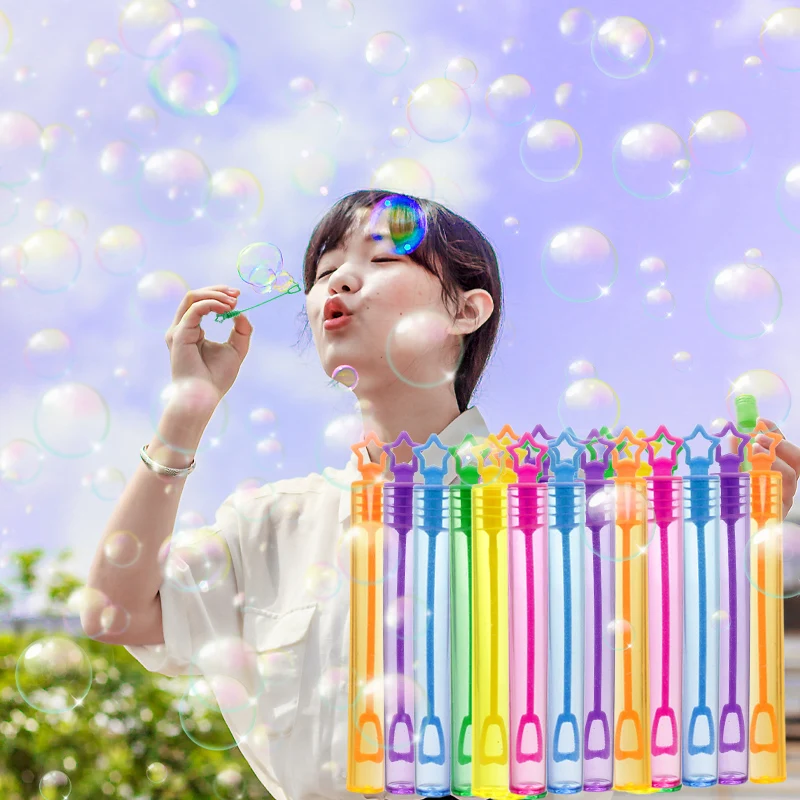 

100/50pcs Love Heart Wand Tube Bubble Soap Bottle Toy Wedding Decor Compact Portable Carry Empty Tube Bottle Party Supplies