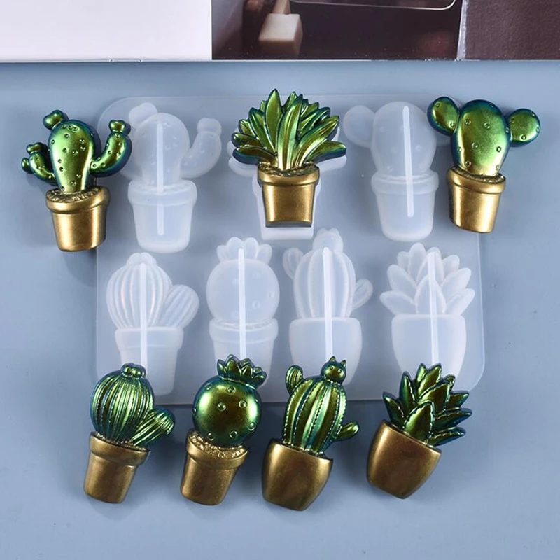 

Silicone Succulents Epoxy Resin Molds Dried Plant Epoxy Resin Mould Decorative For DIY Pendant Jewelry Making