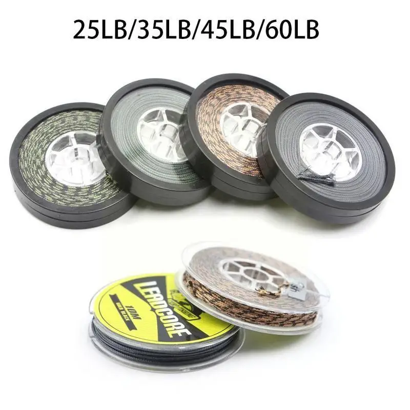 

Леска рыболовная со свинцовым сердечником, 10 м, 25-60 фунтов