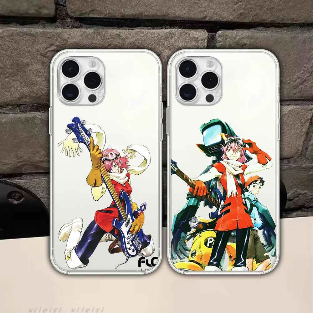 F-FLCL H-Haruko H-Haruhara For Samsung Galaxy S23 S22 Ultra Plus Note 20 Ultra10 A71 70 A52 Transparent Phone Case