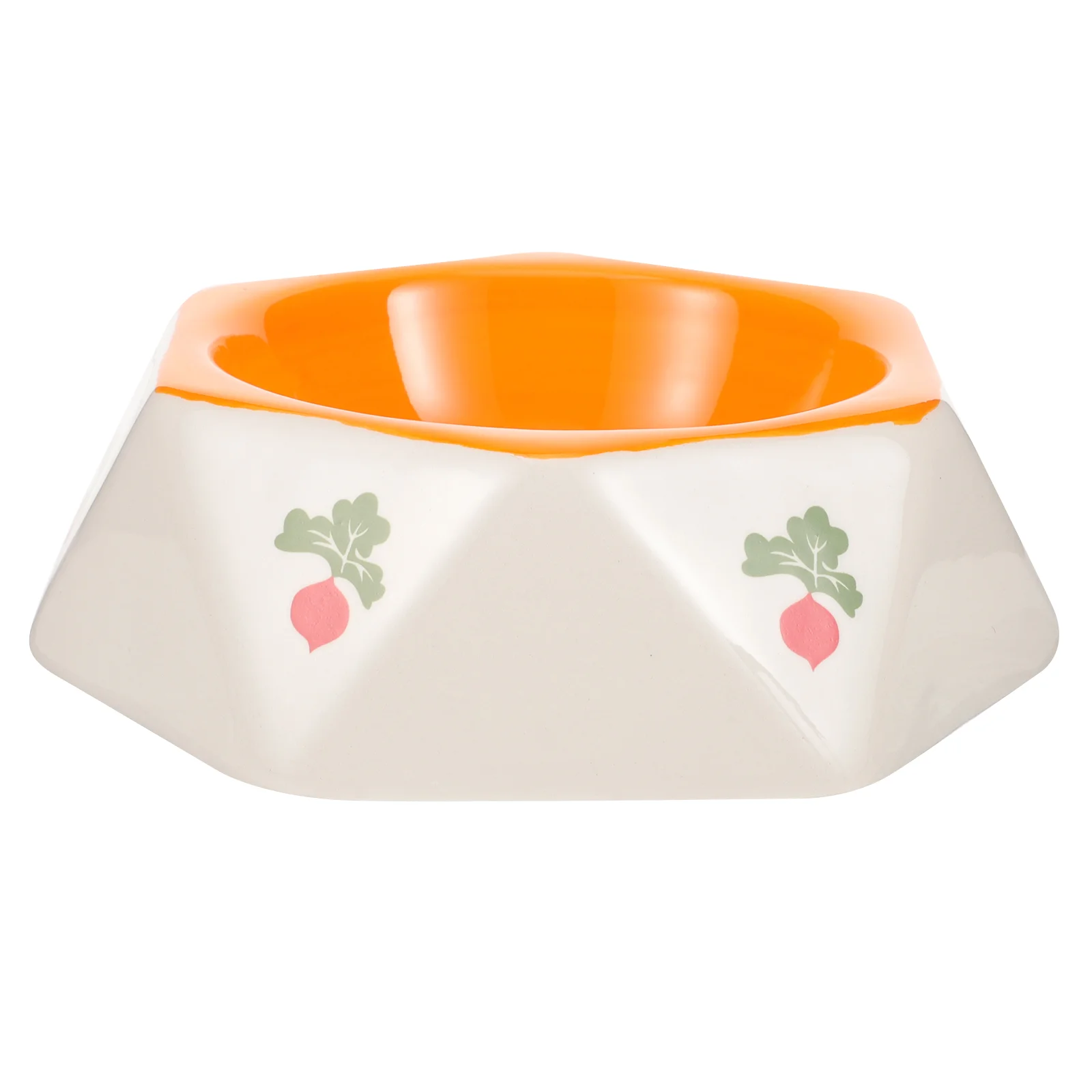 

Pet Bowl Hamster Dish Rat Food Ceramic Kitten Bowls Water Guinea Cartoon Shaped