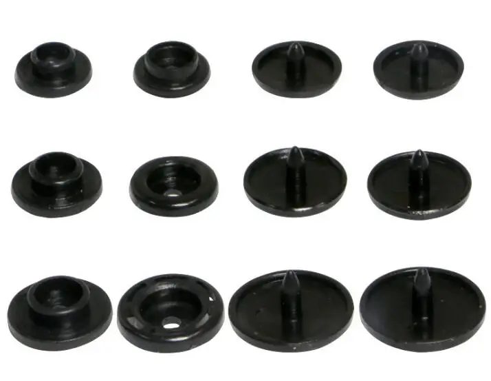 

200sets Size T3 T5 T8 White&black Plastic Snap Buttons Plastic Fasteners For Cloth Bib Diaper Scarves