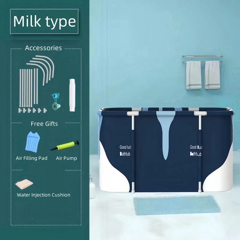 

Складная ванна, портативная ванна для взрослых и детей, легкая ванна большой емкости для дома, путешествий, кемпинга, хранения в ванной комнате