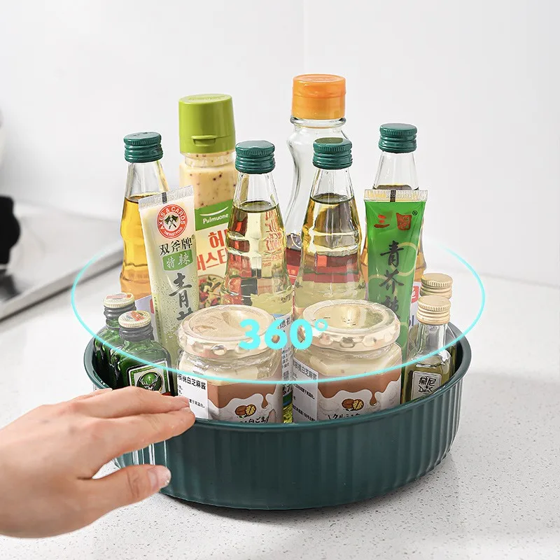 

Rotating Spice Rack Countertop Rotating Storage Tray Bathroom Cosmetic Rotating Rack Fruit And Vegetable Rotating Shelf Kitchen