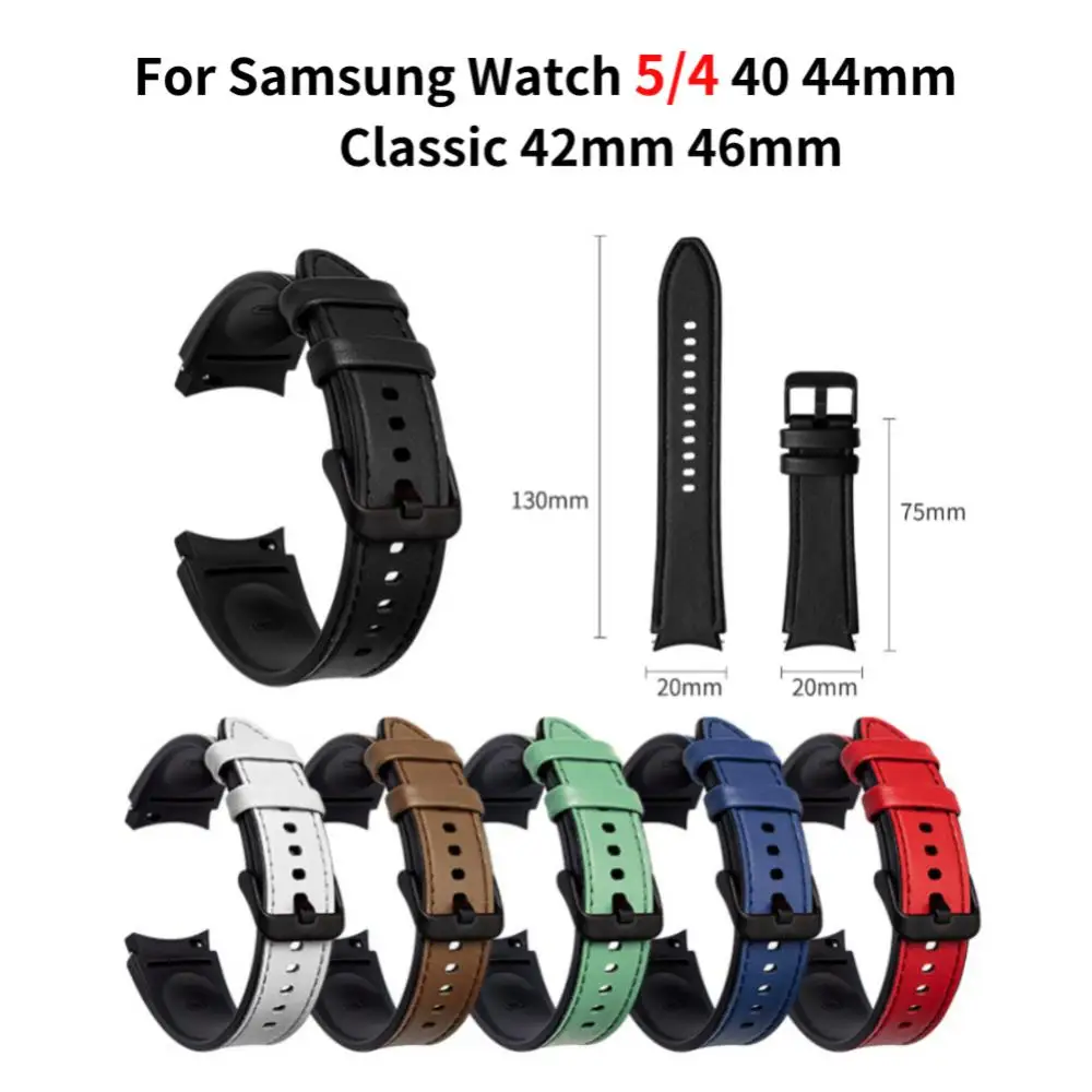 

Sport Replacement Watchband Leather Strap Multi-color 20mm Smart Accessories Watch Strap For Samsung Galaxy Watch