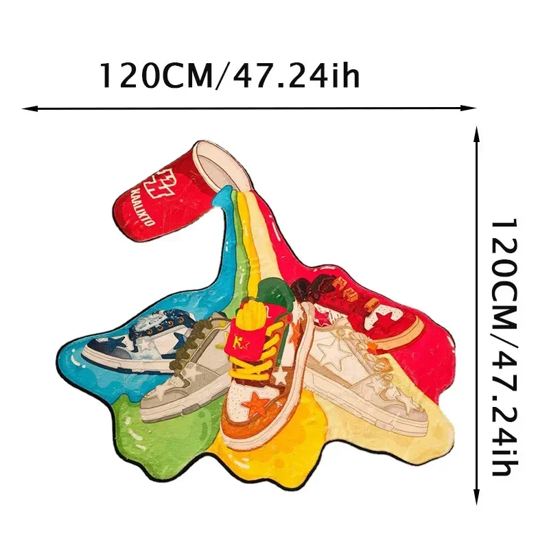 Модный коврик для кроссовок противоскользящий из искусственного кашемира