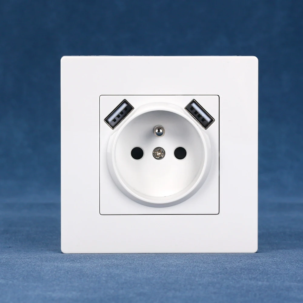 Европейская стандартная розетка 86*86 мм белая черная золотая серая французская