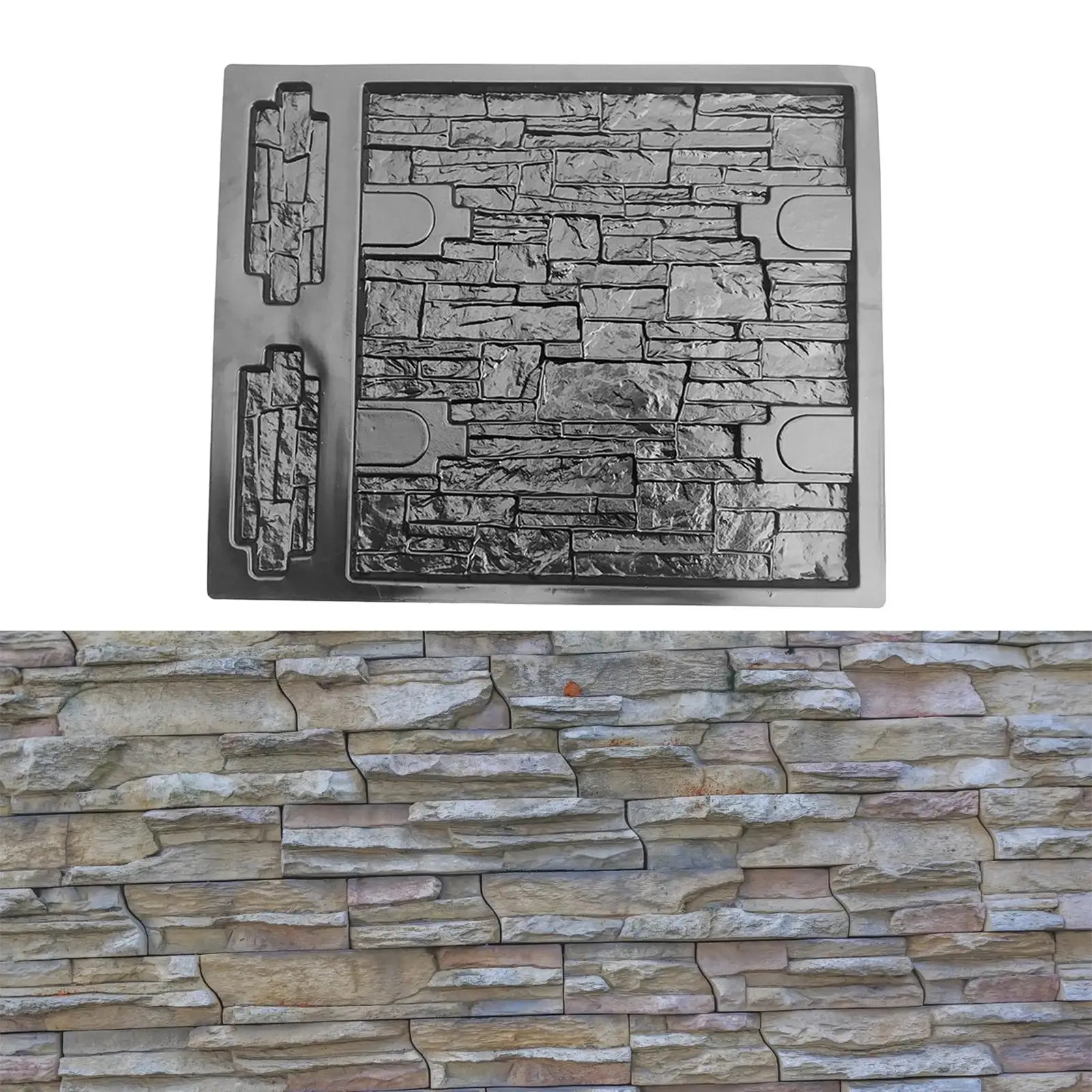 3D Настенный бетон s Каменная форма Сделай Сам ABS цемент гипсовая плитка