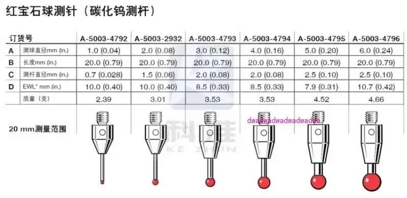 Зонд Renishaw A-5003-4792 Машинный зонд с резьбой M4 OMP40-2 OMP60 из Великобритании