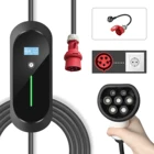 Электрическое автомобильное портативное зарядное устройство, тип 2, вилка CEE EVSE 11 кВт, электрическое зарядное устройство, тип 2, тип 2, кабель