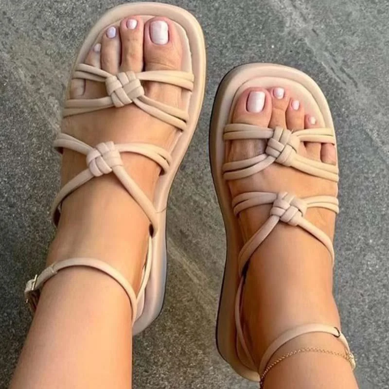 Women Sandals Bohemian Style Summer Sandals Flat Heels Shoes For Women Platform Sandalias Mujer Beach Summer Footwear Female