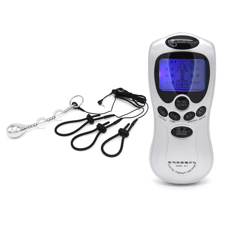 Тренажер E-stim оргазм Пенис стимулятор мужские секс-игрушки БДСМ с мощным