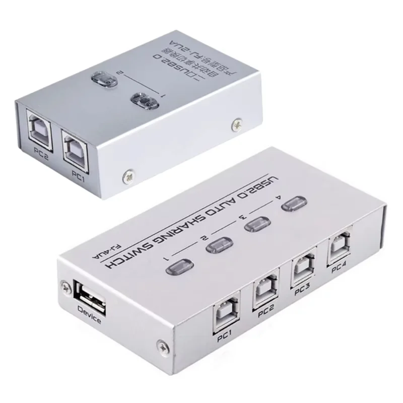 Фото Порт FJGEAR USB2.0, ручной коммутатор, концентратор, общий USB-устройство для коммутации портов принтера №2