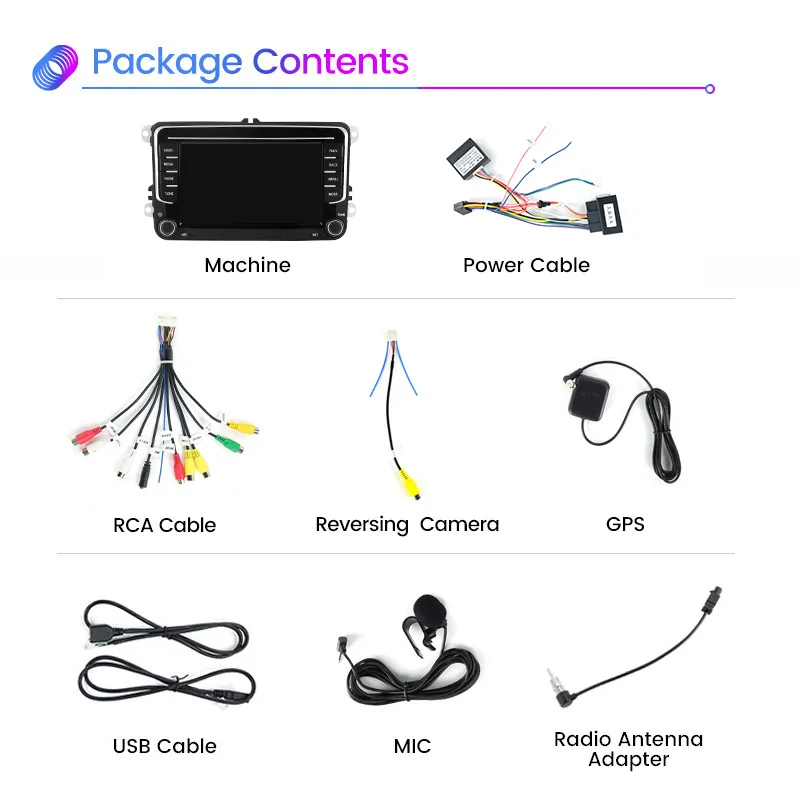 Автомагнитола Navifly 2 Din для VW стерео-система на Android с GPS Volkswagen Skoda Octavia golf 5 6 touran passat B6