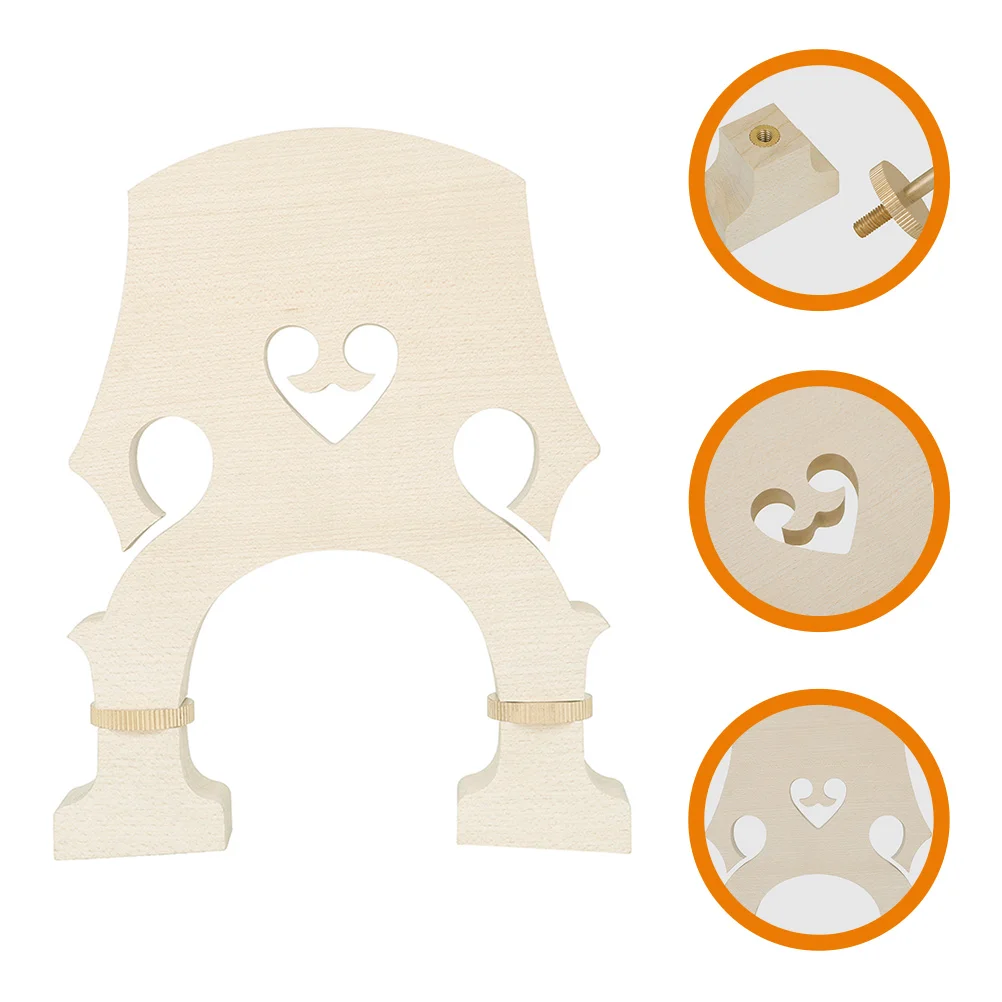 

Винтовой мост для скрипки размером 3/4, нарезанный деревянный Регулируемый кленовый аксессуар, запчасти для замены