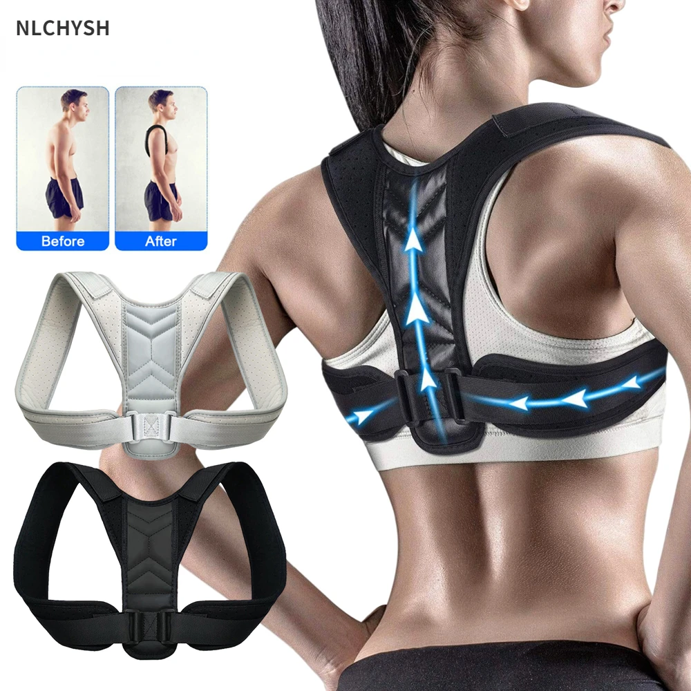 

Медицинский Регулируемый Корректор осанки для спины, поддержка плечевой ключицы, коррекционный пояс для мужчин, женщин, мужчин, Корректор о...