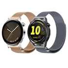 Магнитный ремешок для наручных часов HUAWEI Watch GT Runner GT3 42 мм 46 мм GT2 Pro, металлический браслет для Honor Watch GS 3 Magic 2