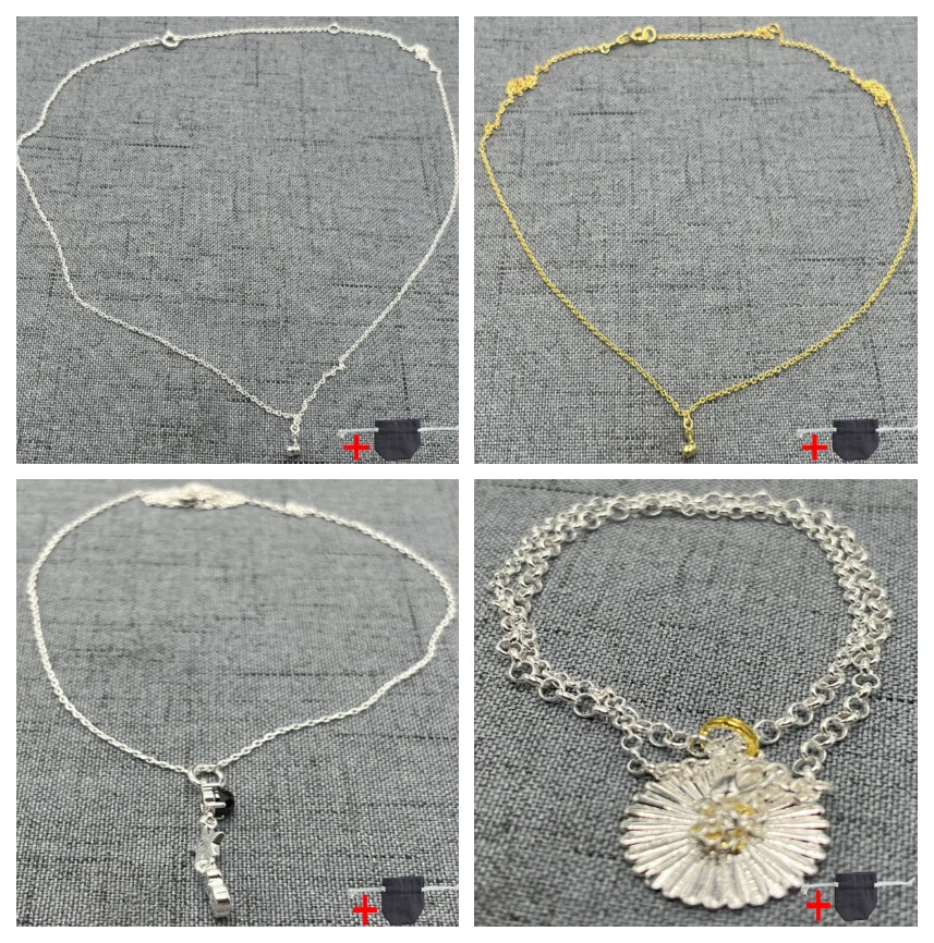 

2023 fashion necklace original 925 sterling silver timeless necklace bright round zirconia luxury necklace slim elegant jewelry