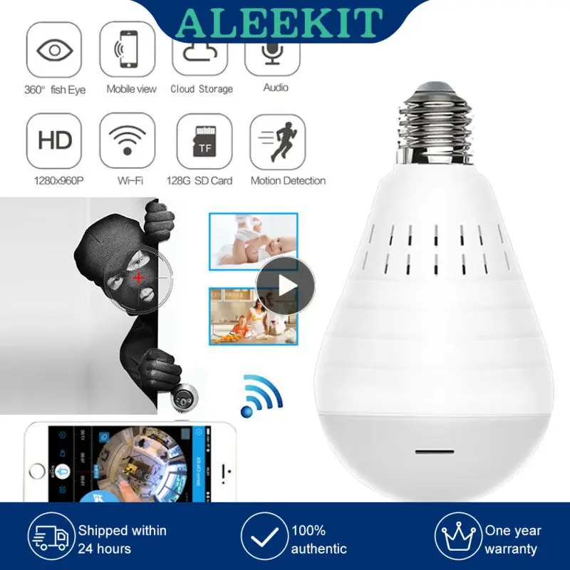 

Panoramic Bulb Light Camera 960P Full HD 2mp 360 Degree Fisheye Wi-fi Wireless LED Light Lamp IP P2P E27 Dome Security Cam
