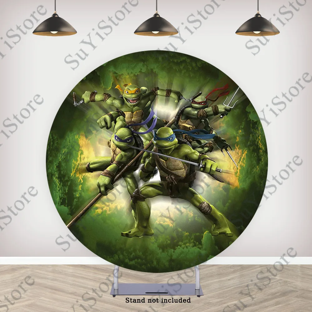 Подростковый мутант Черепашки-ниндзя круглый фон для фотосъемки мальчиков день