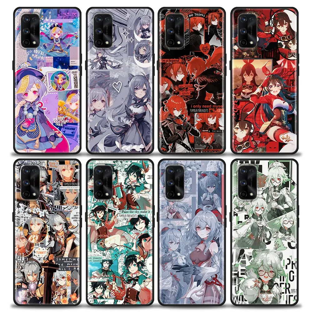 

Hot Game Genshin Impact Anime Case For Realme C21Y C21 C25 C20 C15 C12 C11 GT Master Neo Neo2 5G Fundas Capa Silicone Soft Cases