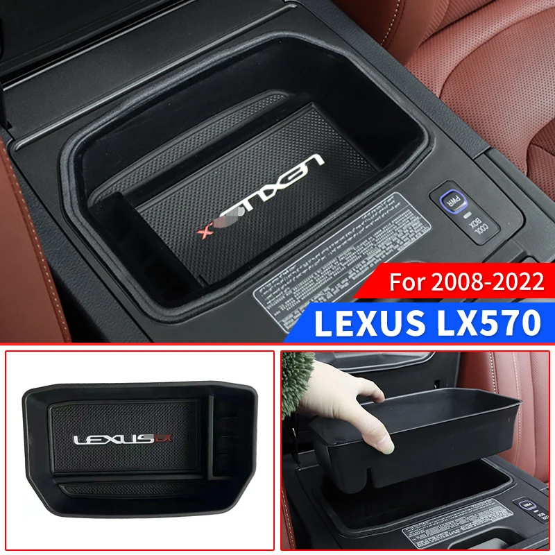 

For 2008-2022 Lexus LX570 Interior Modification Accessories LX 570 Central Armrest Box Refrigerator Classification Storage Box
