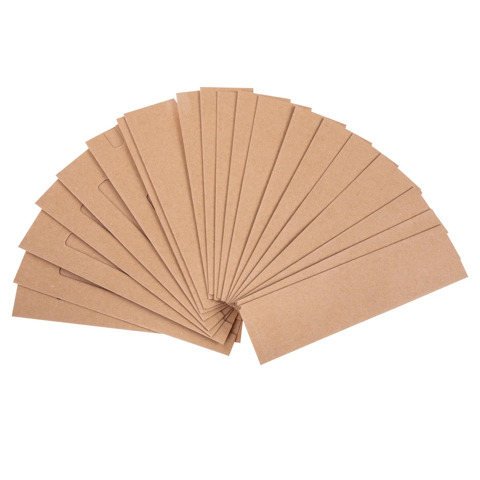 

20Pcs Pencil Packaging Pouches Kraft Paper Pen Tubes Single Pen Holders