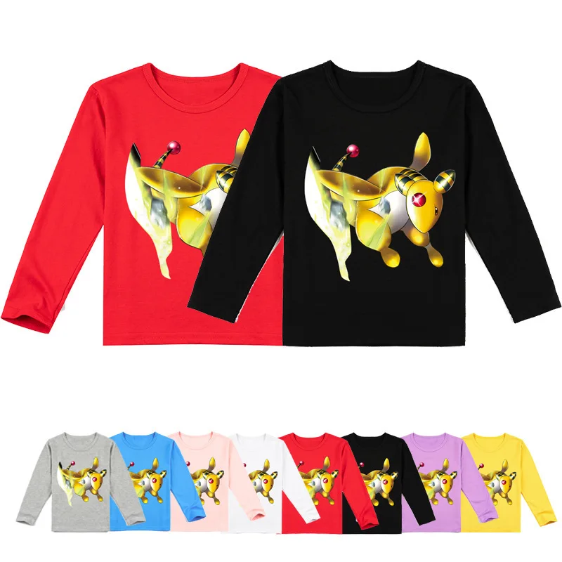 

Футболка детская демисезонная с круглым вырезом и принтом