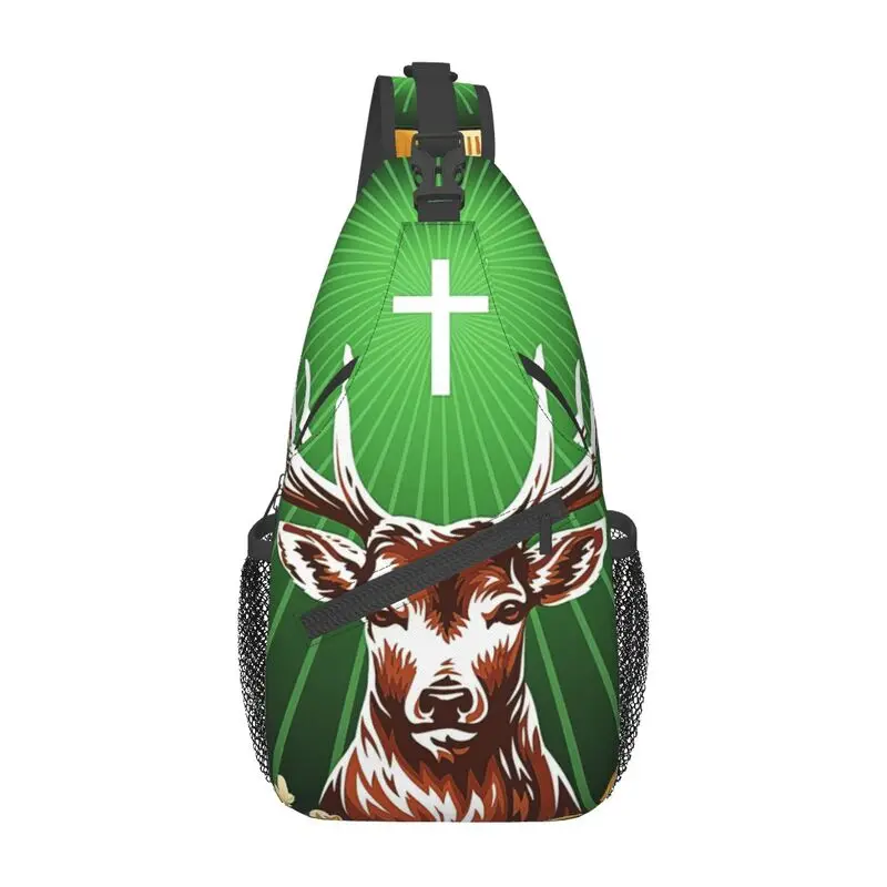 

Fashion Jagermeister Logo Crossbody Sling Backpack Men Shoulder Chest Bags for Traveling