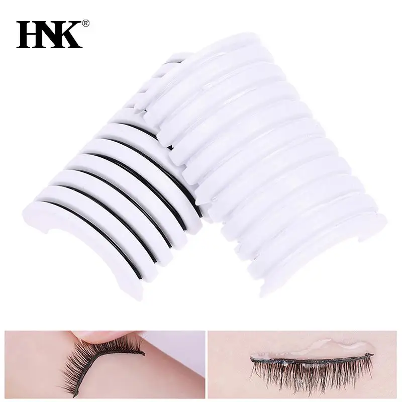 

10Pcs/Box Reusable Self-Adhesive Glue-Free Eyelash Glue Strip False Eyelashes Makeup Tools No Glue eyelashes Hypoallergenic