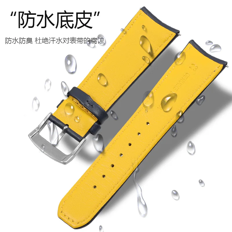 Genuine Leather Watch Strap for Citizen Blue Angel Generation AT8020-54L/JY8078 Second Generation Air Eagle Cowhide 22mm 23mm