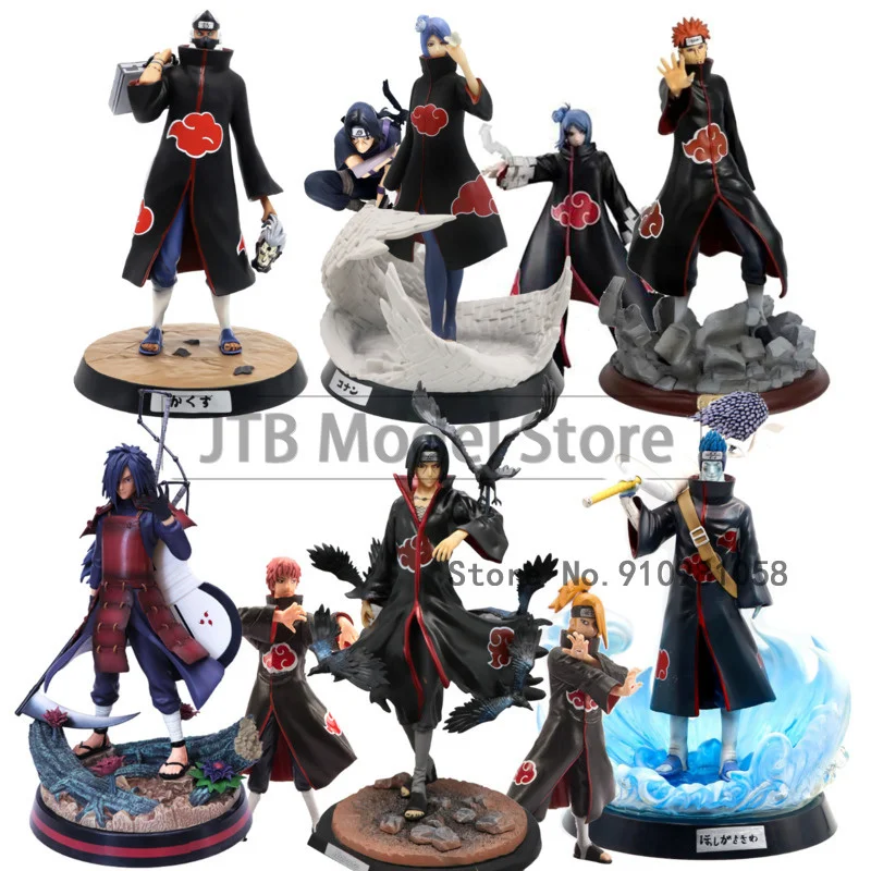 

Naruto Shippuden Anime Figure Model Uchiha Itachi Akatsuki Obito Madara Sasuke Kakuzu Konan Pain Kakashi Figurine Toy Gift Doll