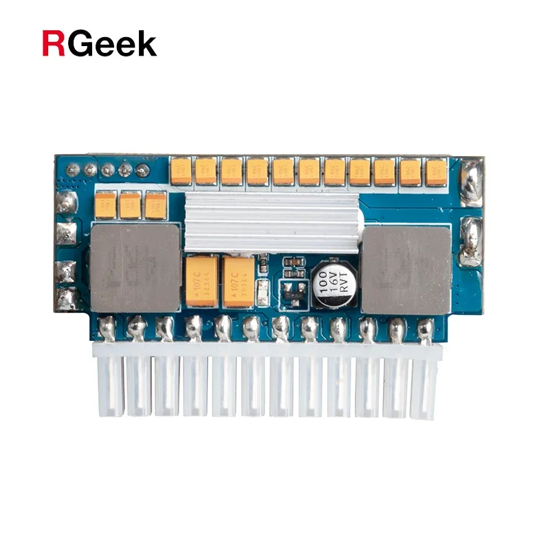 Фото Блок питания RGeek DC 12V 450W 24PIN ITX ATX PICO PSU для мини-ПК, поддерживает видеокарты №5