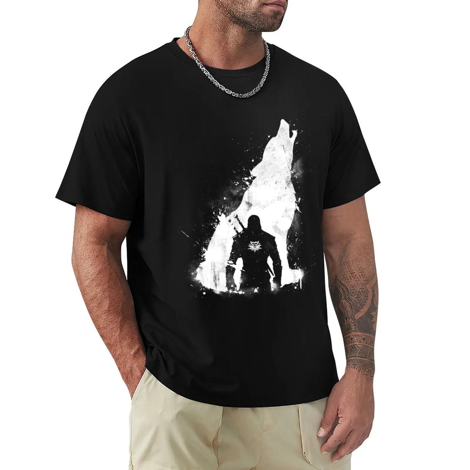 Футболка Wolf Witcher баскетбольные футболки с рисунком забавные подарки