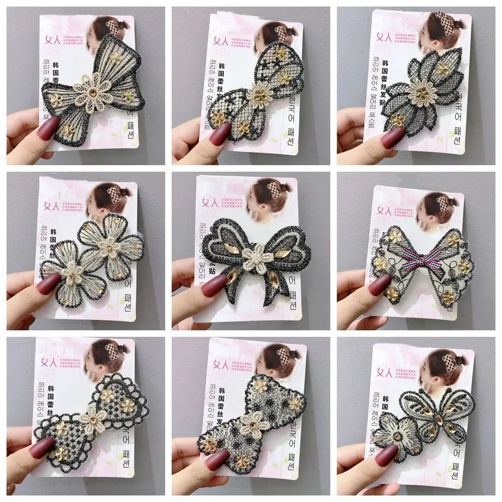 Милая Цветочная бесшовная Волшебная паста Лук Бабочка челка головной убор