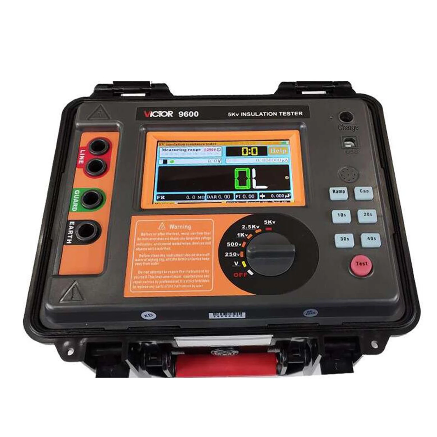 

VICTOR 9600 9600B 9600C High Voltage Insulation Resistance Tester Touch Color Screen Megger Resistance Tester Industrial .
