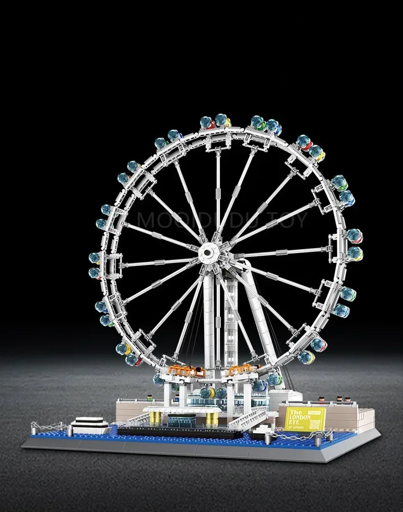 Городские супер колесо обозрения строительные блоки большая известная модель