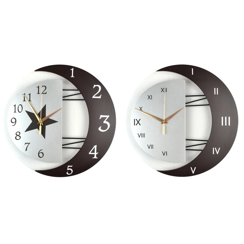 

Уникальные круглые кварцевые часы без тикания для спальни, кабинета, коридора, кухни