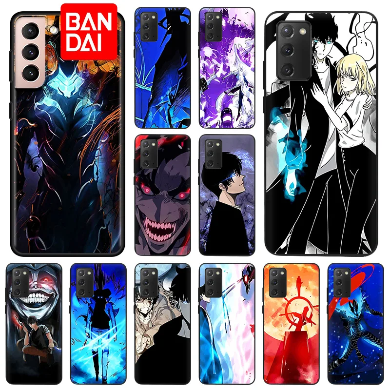 

For Samsung Galaxy S22 Ultra 5G S21 Plus S20 FE S10 Note 20 10 Lite 9 8 Case Solo Levelling Comics Matte Soft Cover Funda Coque