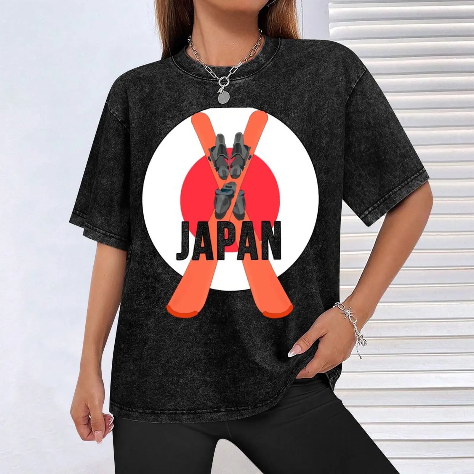 Cool Ski Flag of Japan футболка мужская голубая хлопок