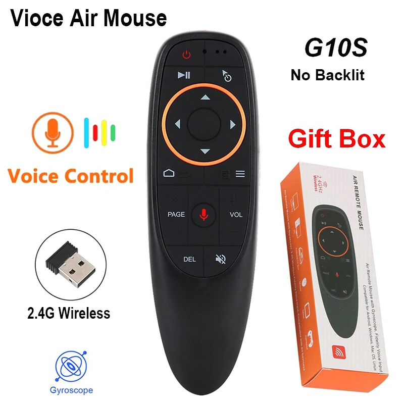 

G10S Flying Mouse Voice 2.4G Wireless Air Mouse Blue-tooth Dual Mode Airborne Flying Mouse Remote Control For Android