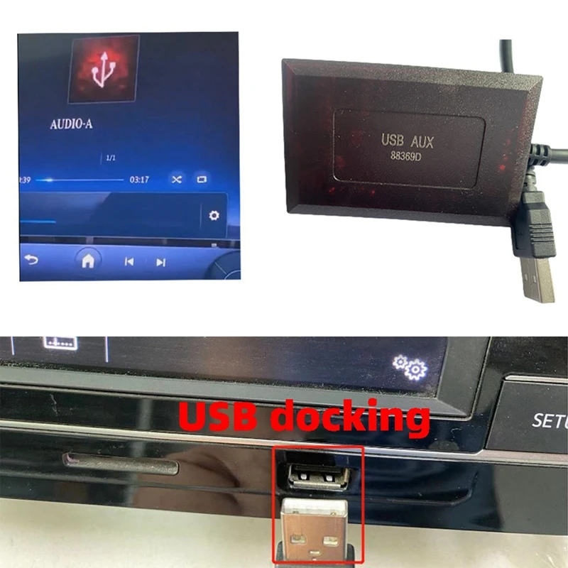Автомобильный USB-интерфейс расширения Aux аудиовходной интерфейс для Mercedes-Benz Volvo