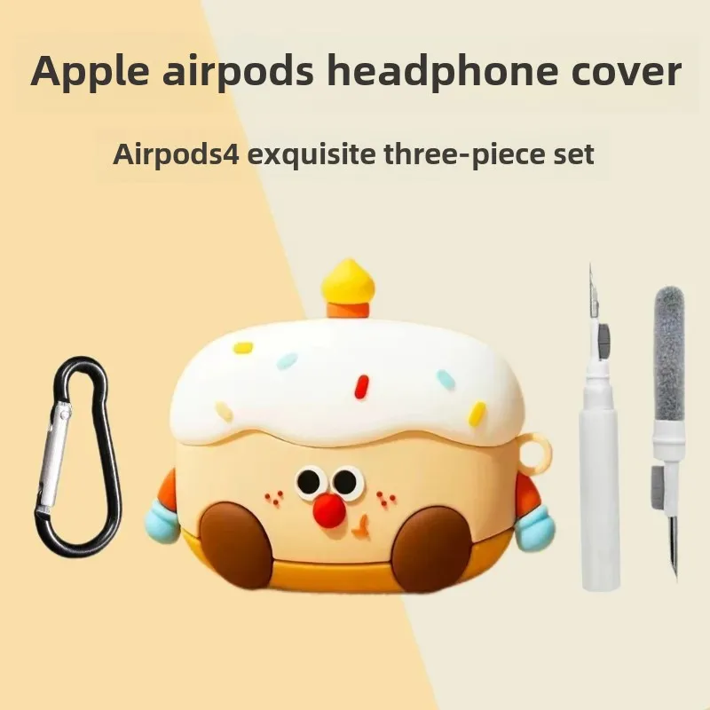 Чехол для наушников Apple AirPods 4 новый дизайн с героями мультфильмов элегантный
