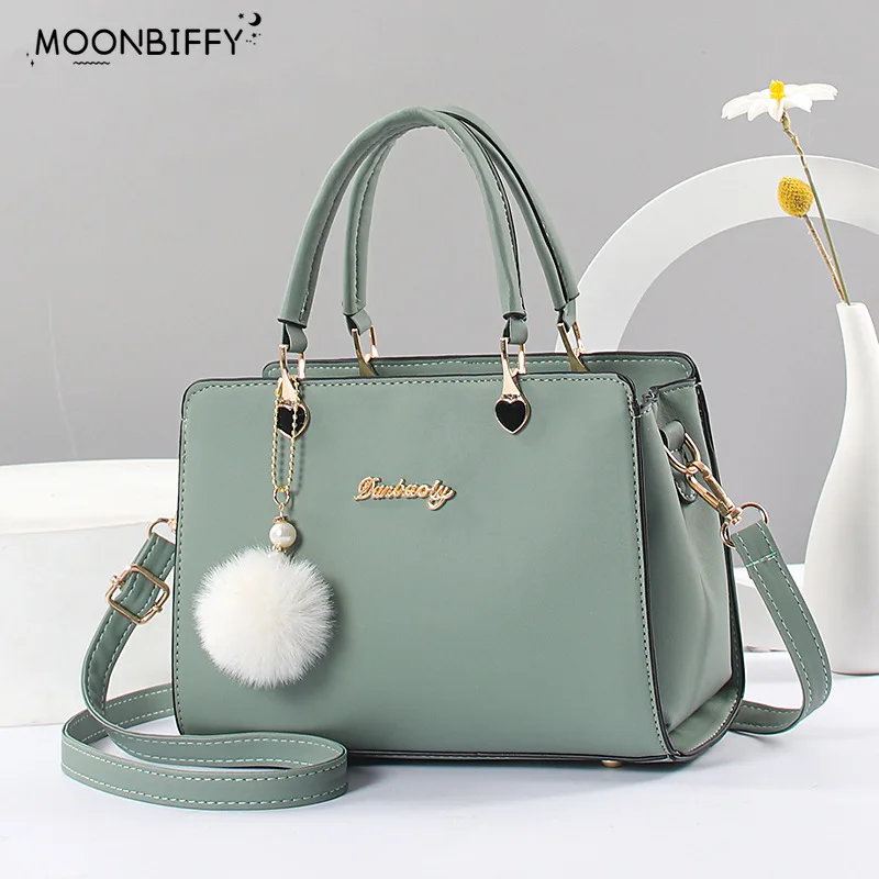 

Сумка-тоут женская кожаная на застежке, модный большой повседневный саквояж на плечо для девушек, дизайнерский чемоданчик черного цвета