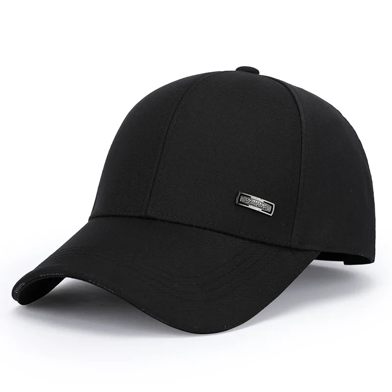 Spring and Autumn New Middle-aged and Men's Hats Outdoor Casual Shade Sandwich Hat Brim Sandwich Duck Tongue Baseball Cap