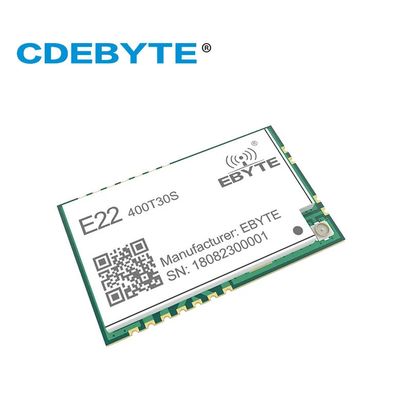 LoRa SX1268 SX1262 E22-400T30S-V2.0 1W 433MHz 30dBm UART Wireless SMD RF Transceiver Module RSSI Net Work CDEBYTE