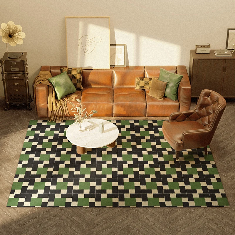 

French Vintage Soft Fluffy Carpet Home Rugs for Bedroom Anti Slip Room Floor Mats Fluffy Carpets for Living Room Wool Rugs