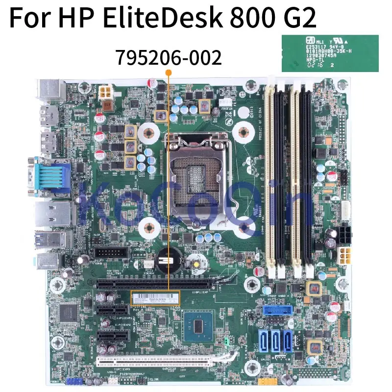 

For HP EliteDesk 800 G2 Desktop Mainboard 795206-002 E253117 0101AQH08-35K-H SR2C5 E93839 DDR4 Motherboard