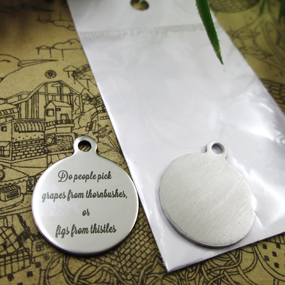 20 шт./лот --- Делайте люди выбирают виноград из шипов... подвеска нержавеющей стали